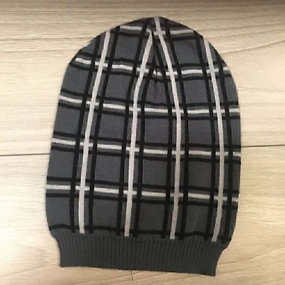 Set of 2 Men’s Hats checkered/plaid Grey/brown - Picture 2 of 6